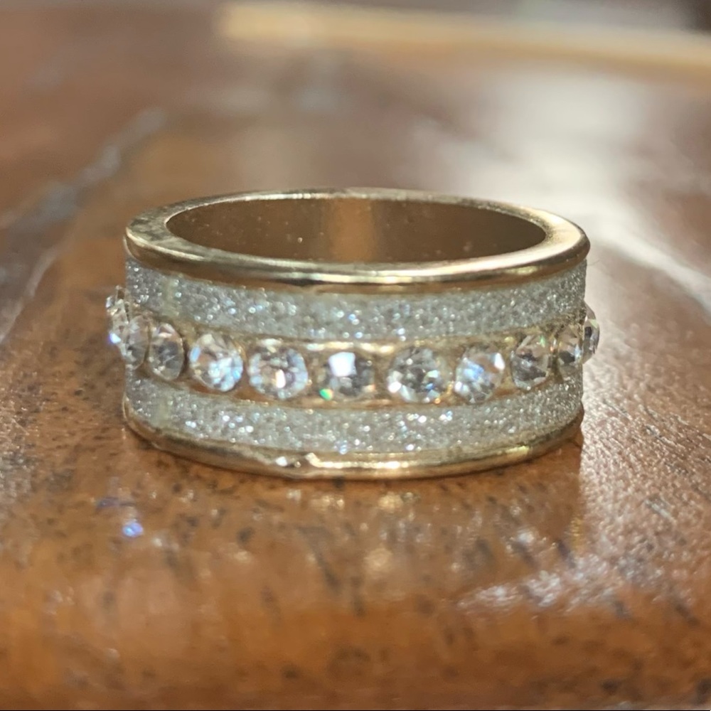 Rhinestone Band Ring